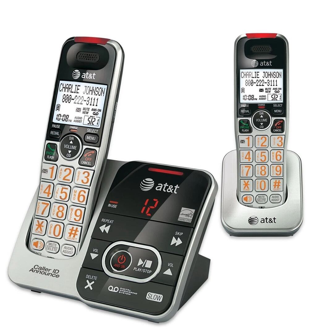 AT&T CRL32202 Dual Handsets 12 Lines Cordless Phone